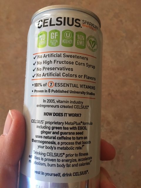 celsius fitness drink ingredients